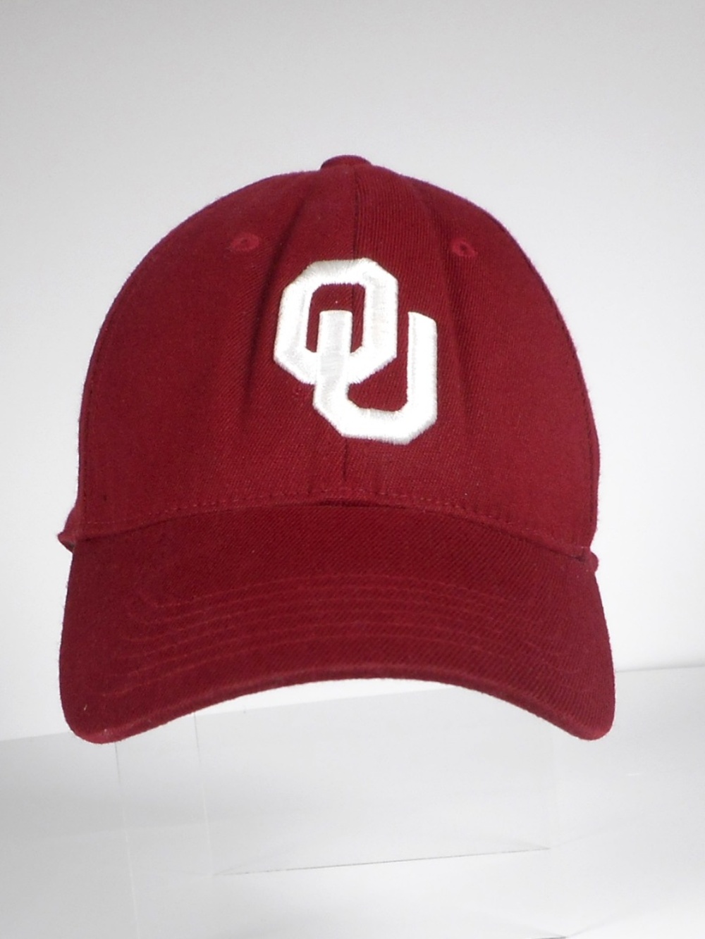 VTG T.O.W. Oklahoma Sooners OU Red Cap Hat Schooner Wagon Logo OSFA Memory Fit